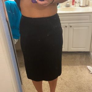 Linda allard Ellen Tracy black pencil skirt